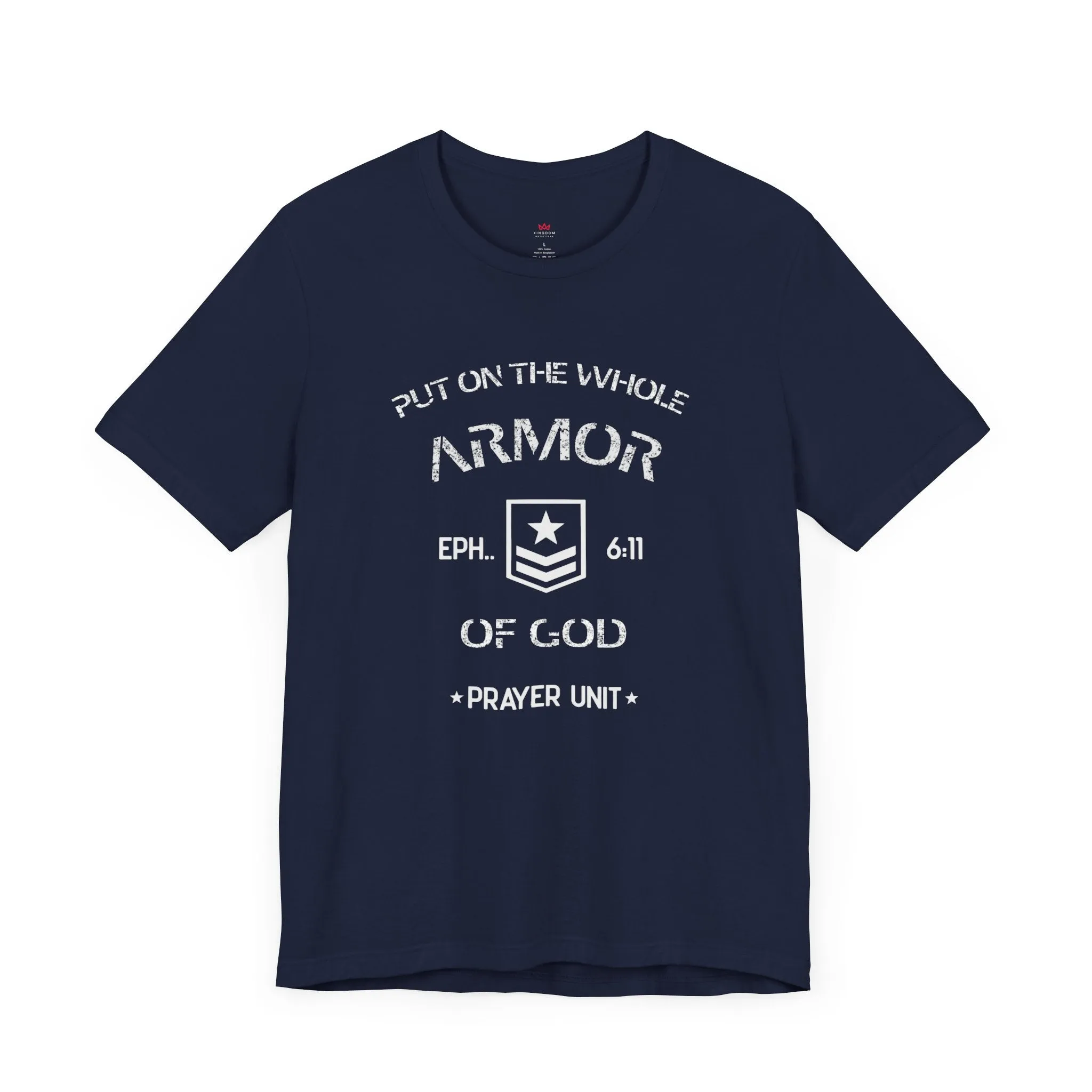 "Armor of God Christian T-Shirt - Ephesians 6:11 Prayer Unit Tee for Men"
