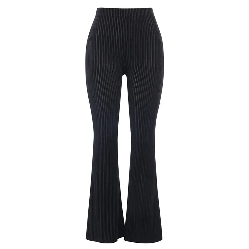 "DARK VINTAGE SUEDE FLARED" PANTS N102903
