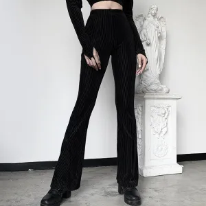 "DARK VINTAGE SUEDE FLARED" PANTS N102903