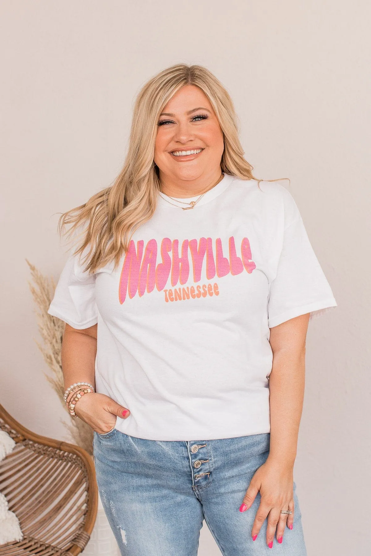 "Nashville" Graphic Tee- Ivory