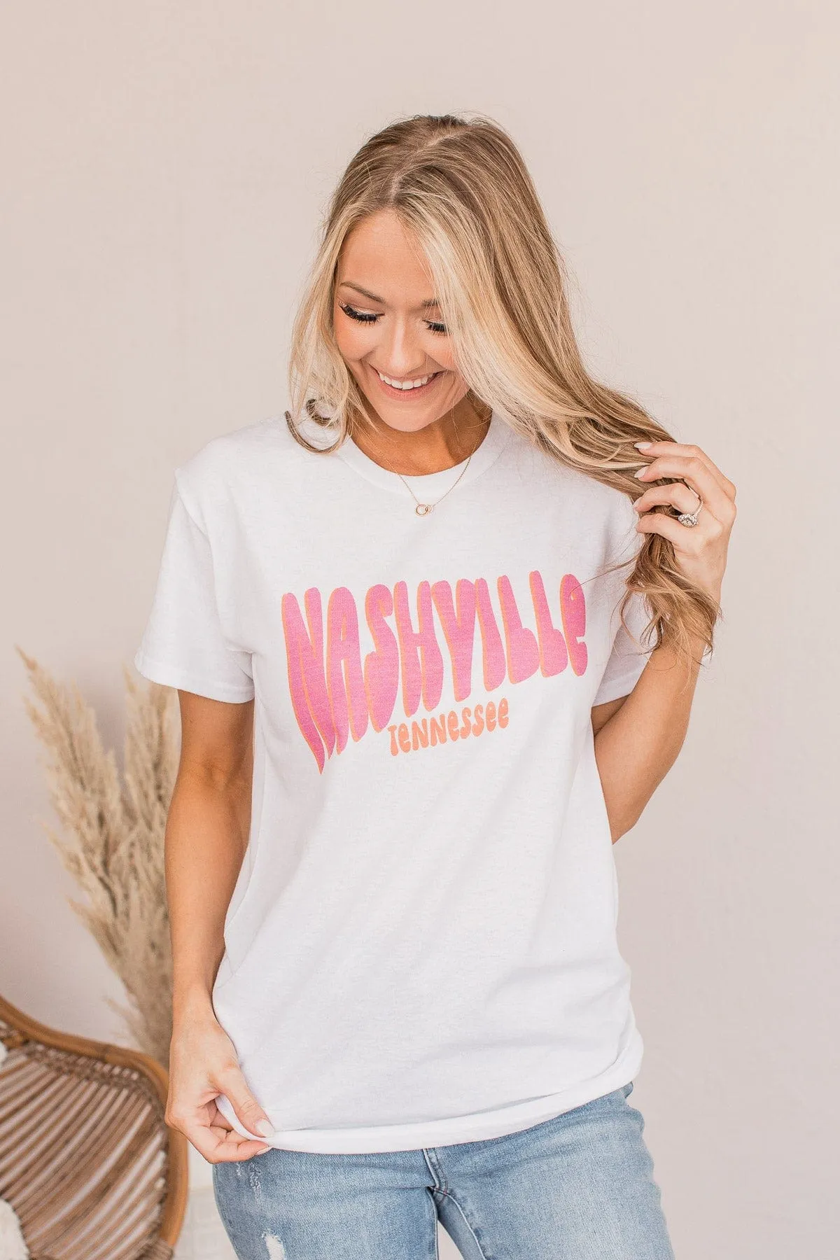 "Nashville" Graphic Tee- Ivory