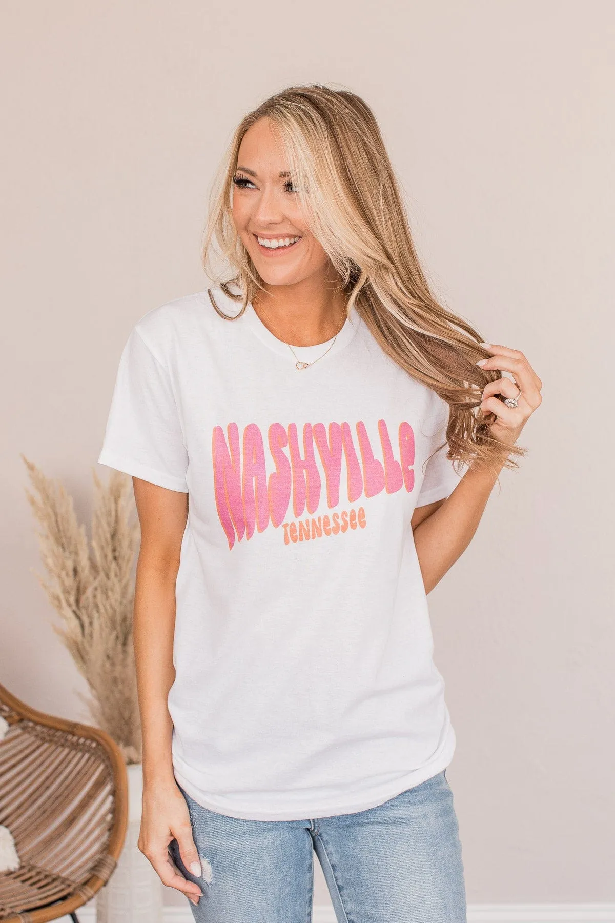 "Nashville" Graphic Tee- Ivory