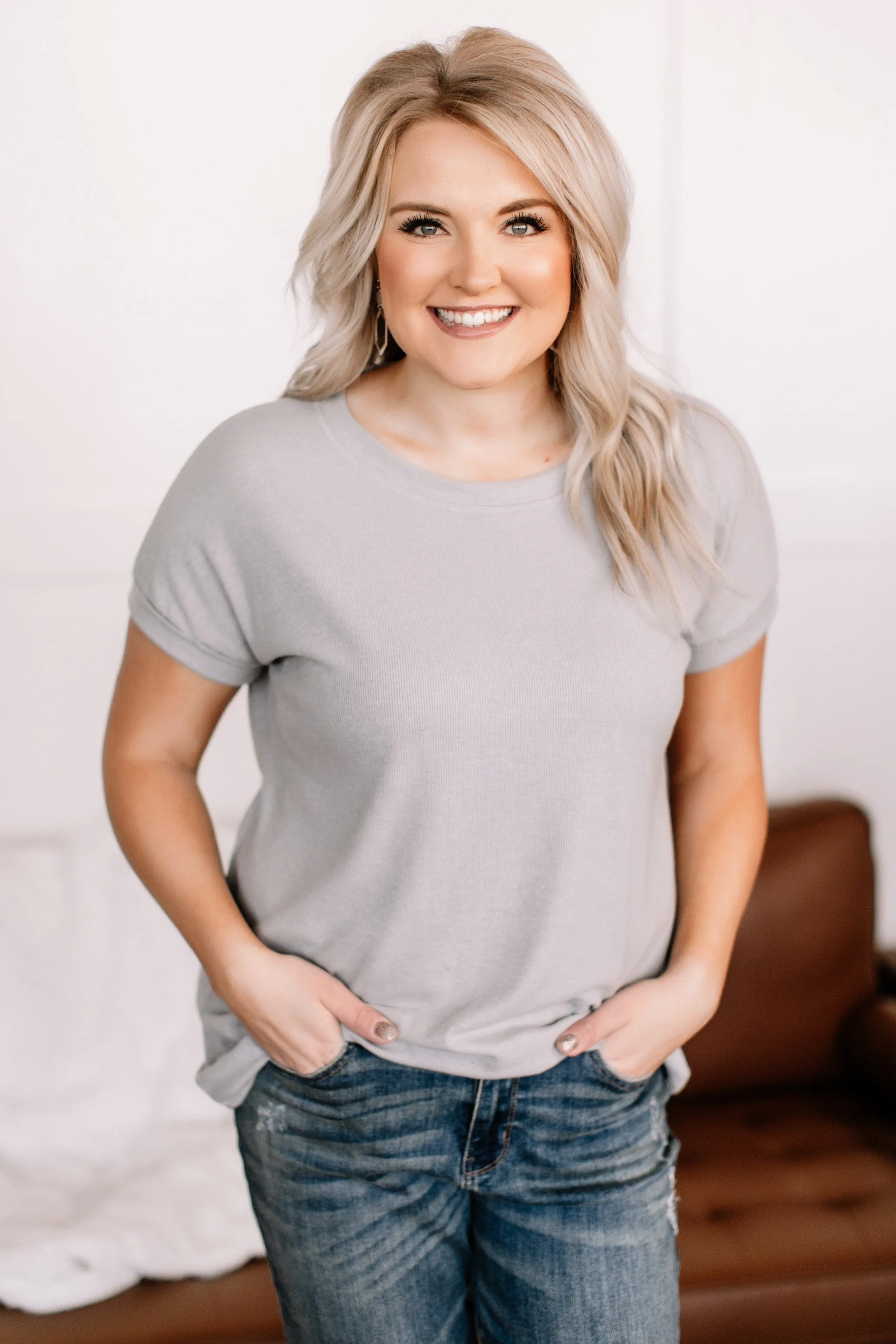 Ray Of Light Tee In Morning Dove