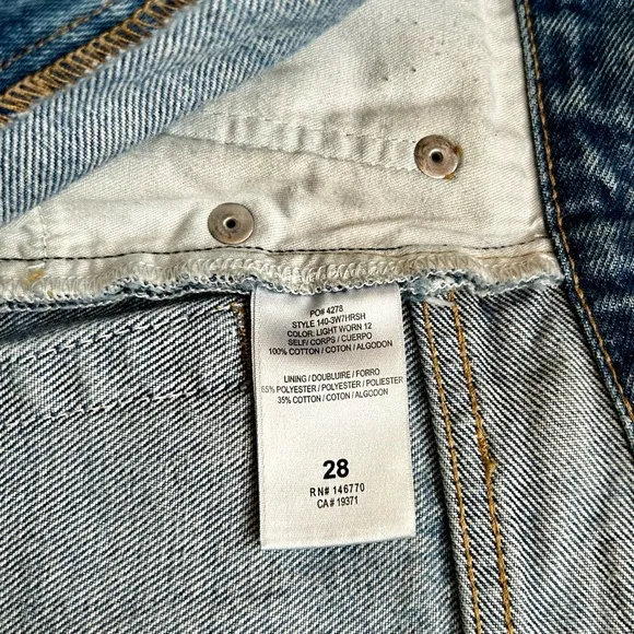 Re/Done 70’s High Rise Short, size 28
