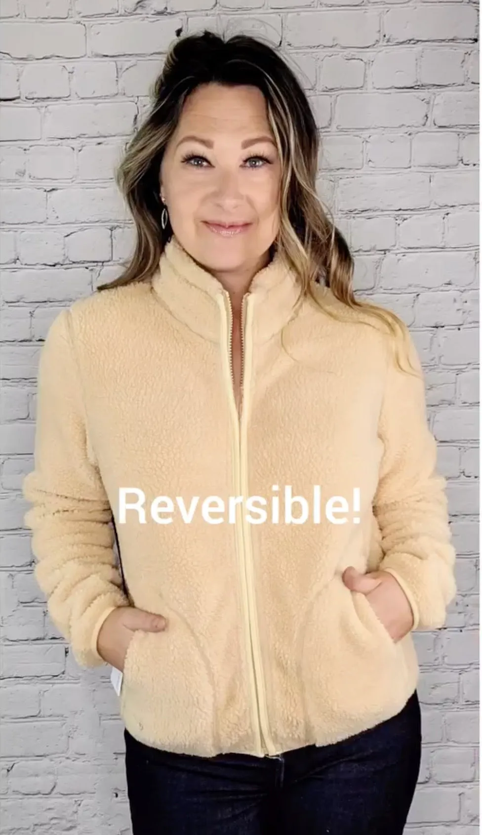 Reversible Sherpa jacket