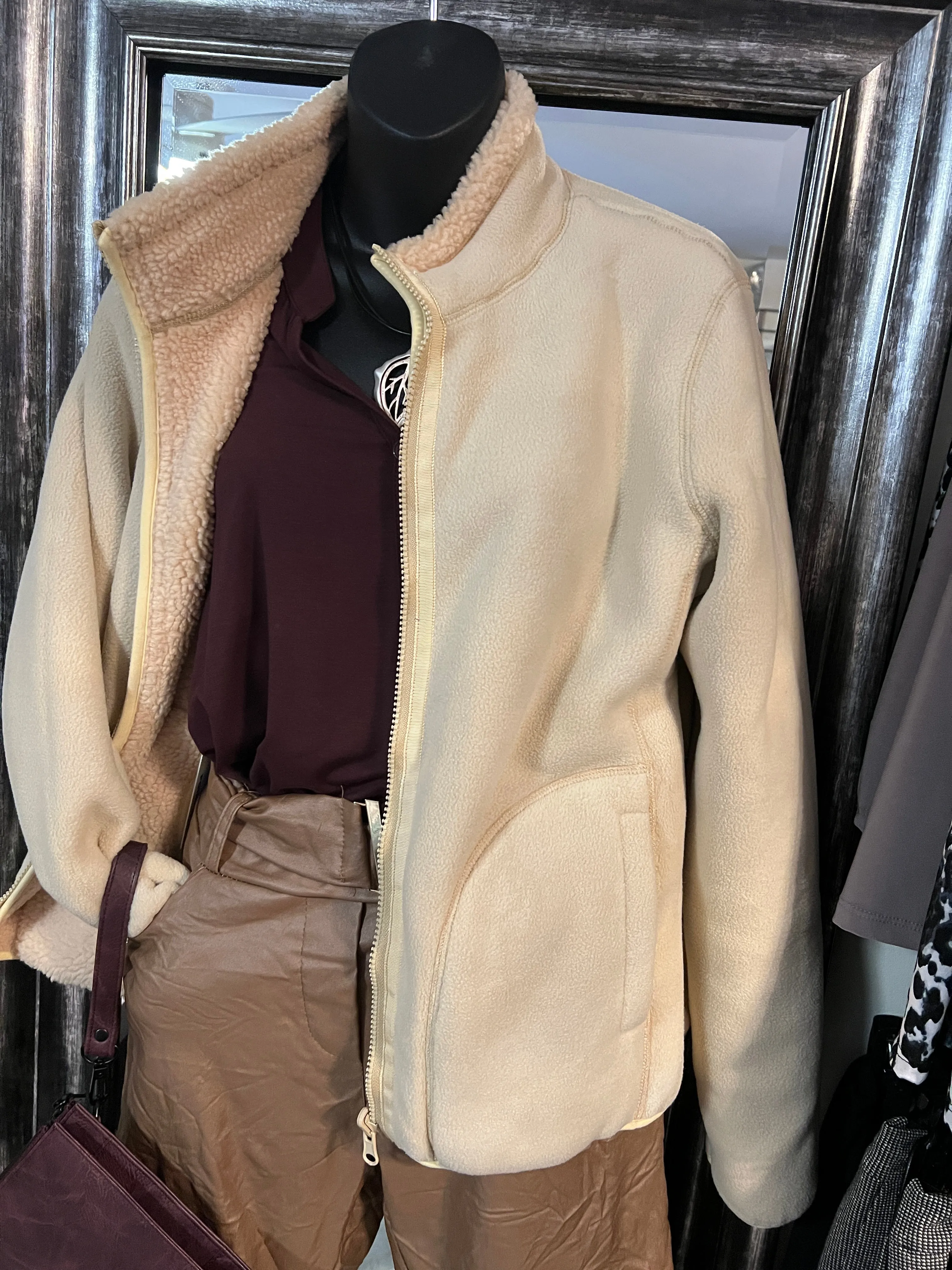 Reversible Sherpa jacket
