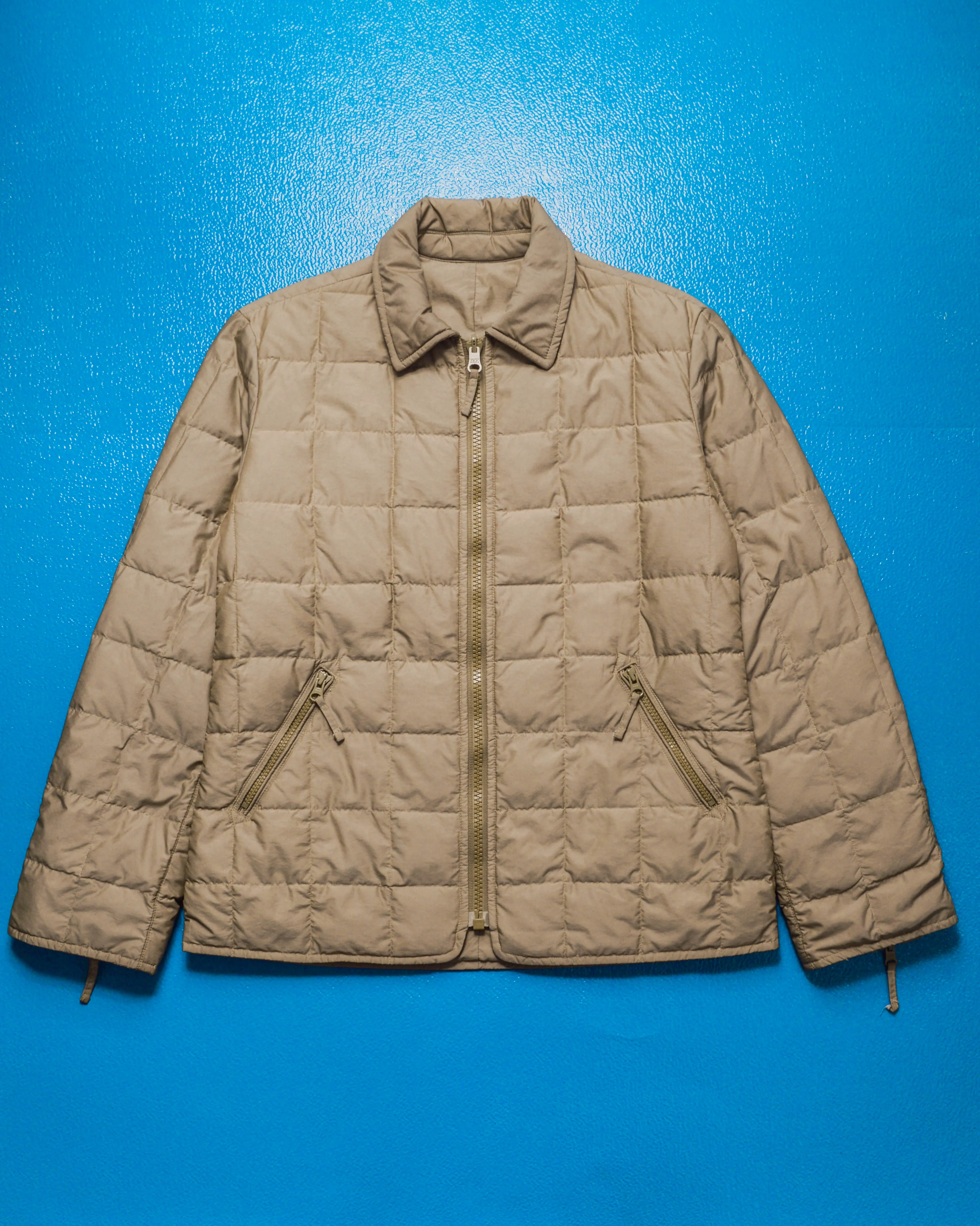 Reversible Square Quilted Beige Jacket (~S~)