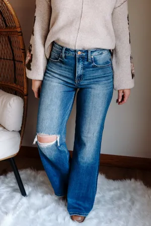 RISEN: Hunter Tummy Control Wide Leg Jeans