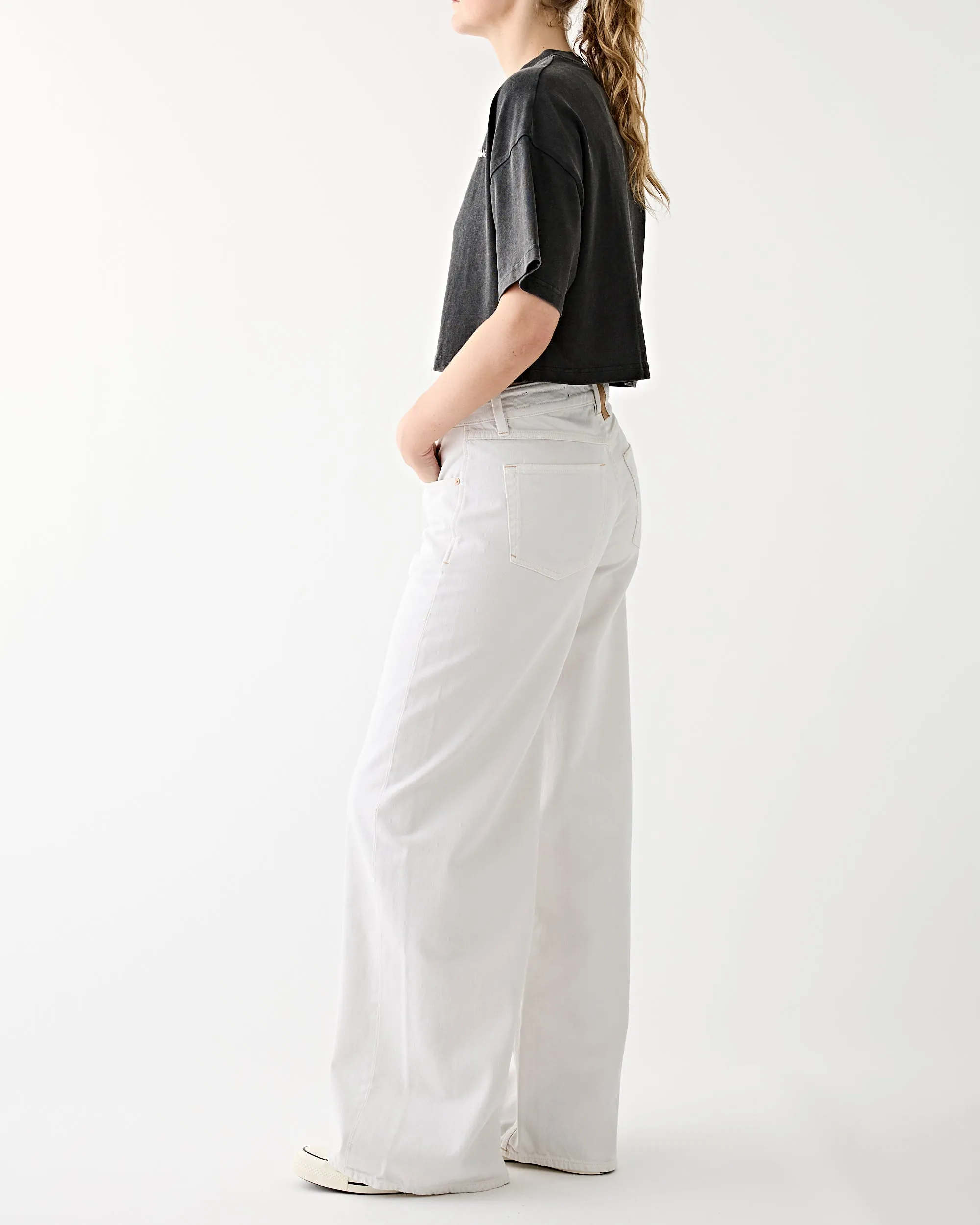 Roxy Oversized Cropped Tee Vintage Black
