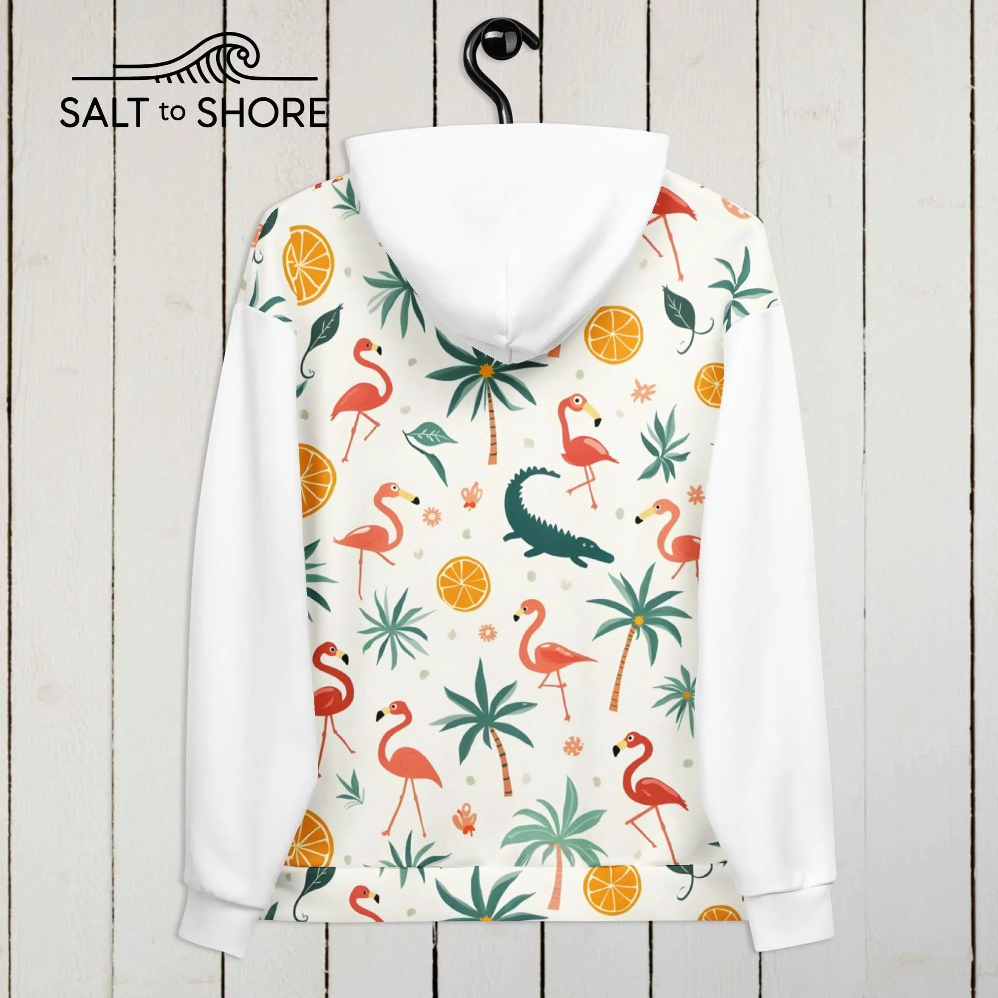 Salt to Shore | Coastal Elegance: Flamingo Fling Hoodie