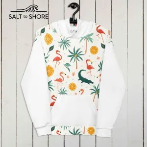 Salt to Shore | Coastal Elegance: Flamingo Fling Hoodie