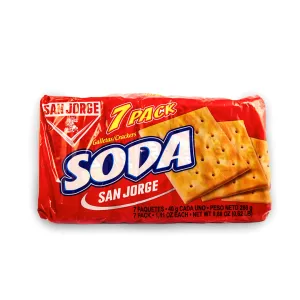 San Jorge Galletas de Soda Crackers 7 Packs x 280 gr.