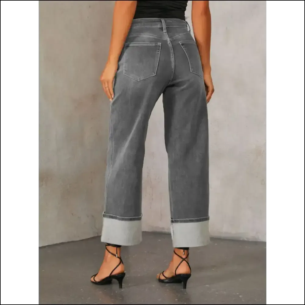 Sassy High Waisted Straight Leg Jeans: Jeans that Dare to Care! 😂👖✨