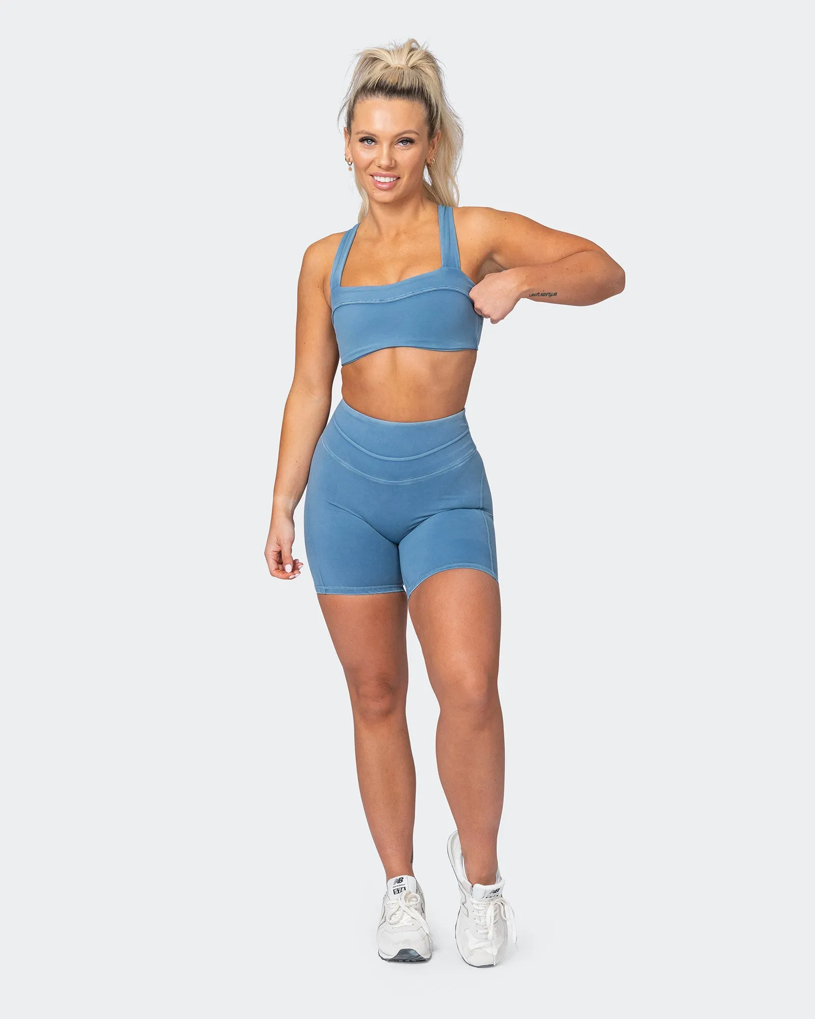 Second Skin Bike Shorts - Washed High Tide