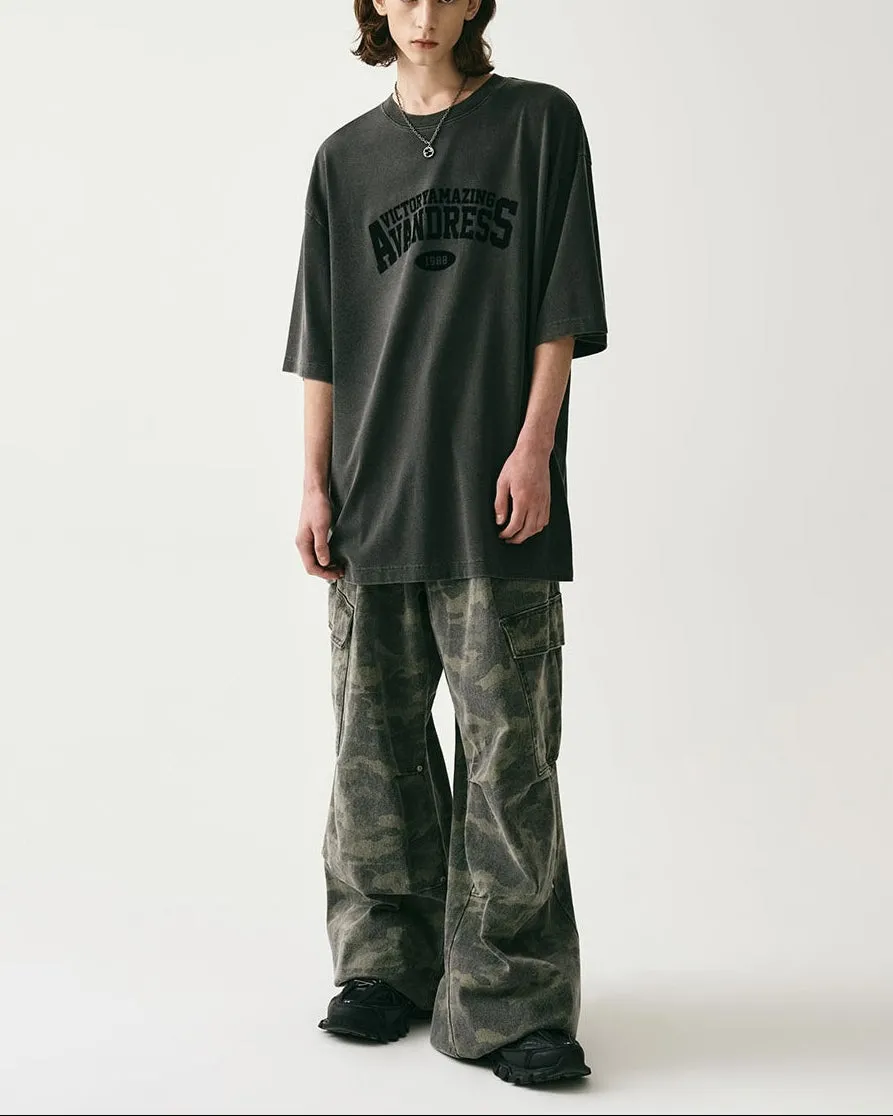 Shadow Terrain Wide-Leg Cargo Trousers