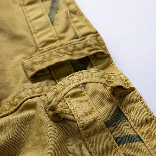 Short Cargo Droit Ample Vintage (Ceinture Exclue)