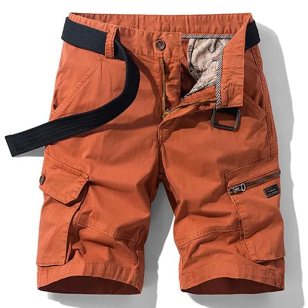 Short Cargo Droit Ample Vintage (Ceinture Exclue)
