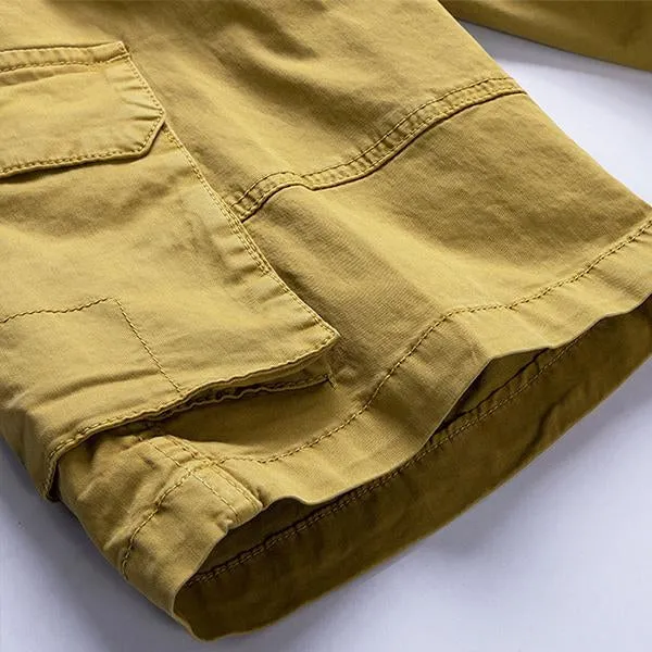 Short Cargo Droit Ample Vintage (Ceinture Exclue)