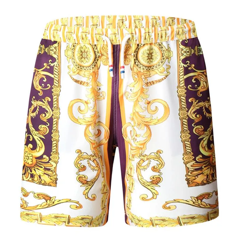 Short de plage à imprimé vintage