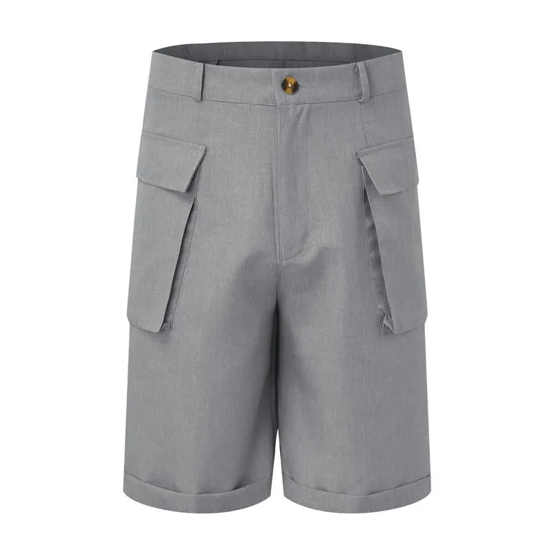 Short de sport de couleur unie pour homme