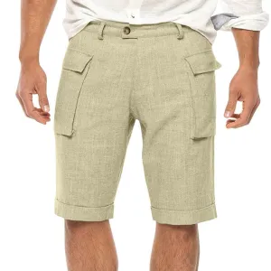 Short de sport de couleur unie pour homme
