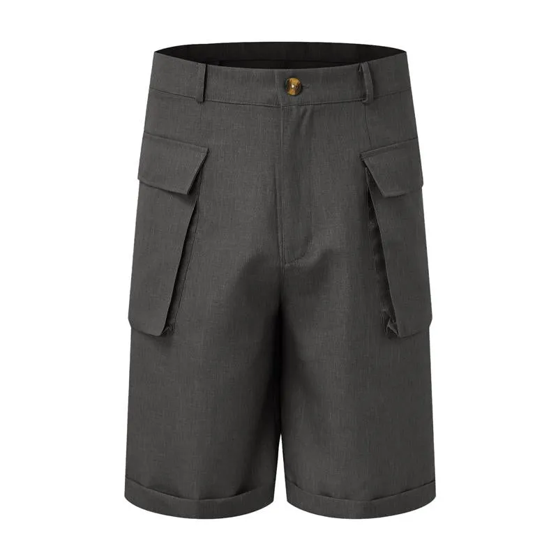 Short de sport de couleur unie pour homme