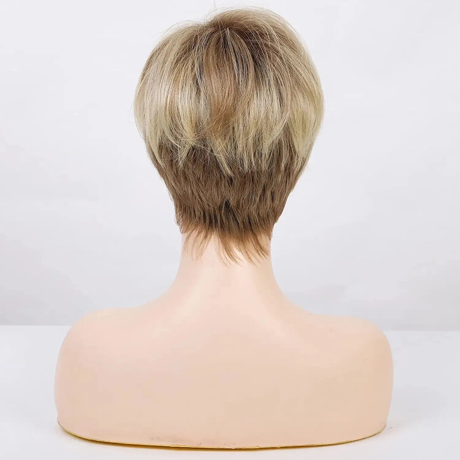 Short Pixie Cut Strawberry Blonde Wig for Women