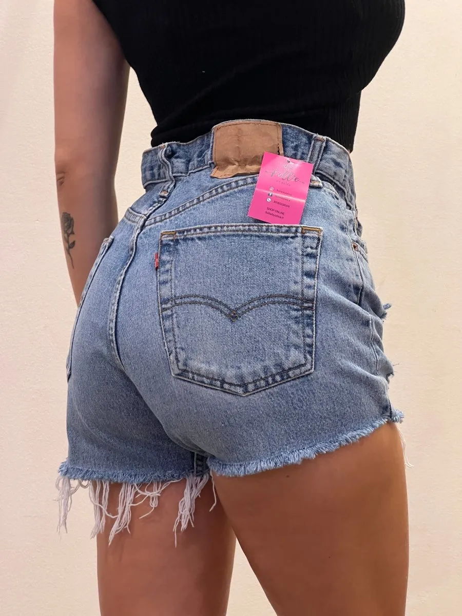 Shorts Levi's Vintage denim a caramella con strappi