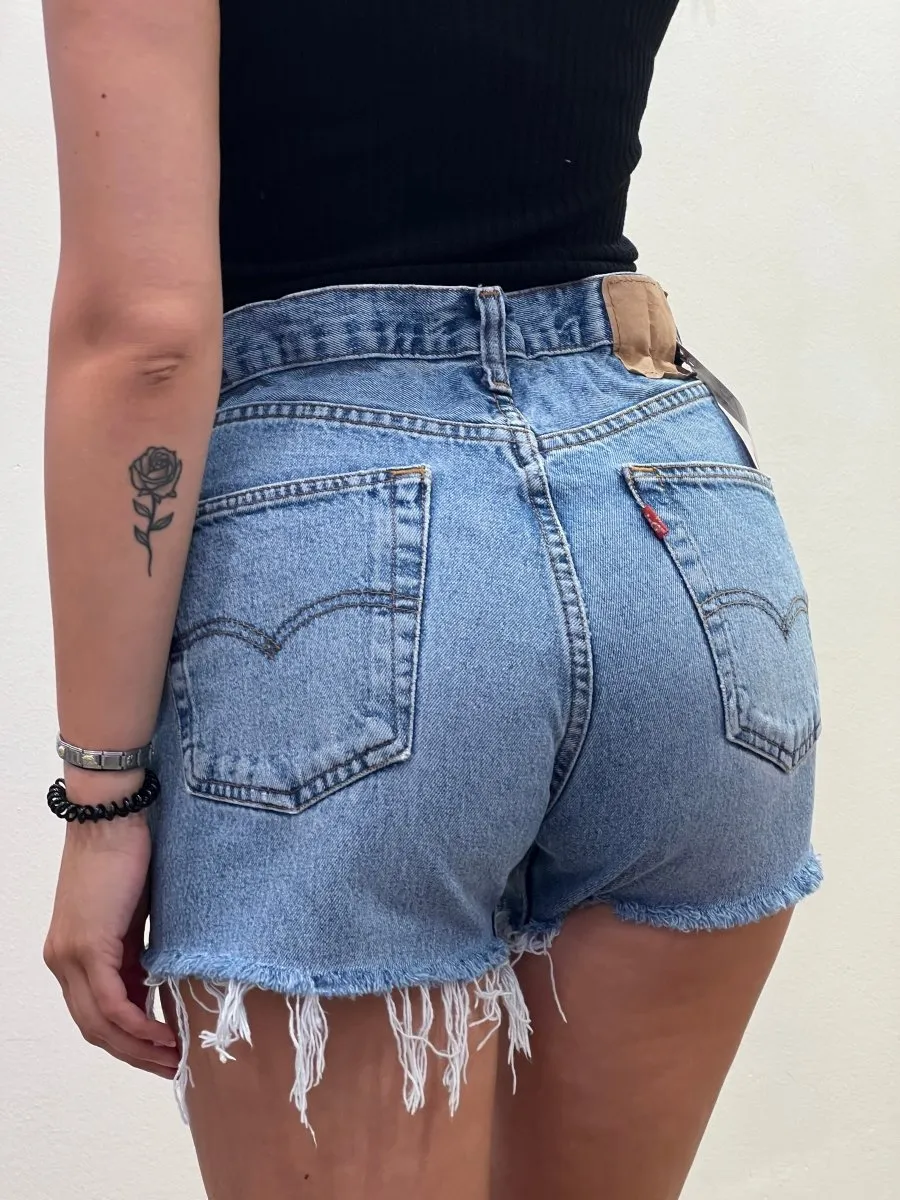 Shorts Levi's Vintage denim a caramella con strappi