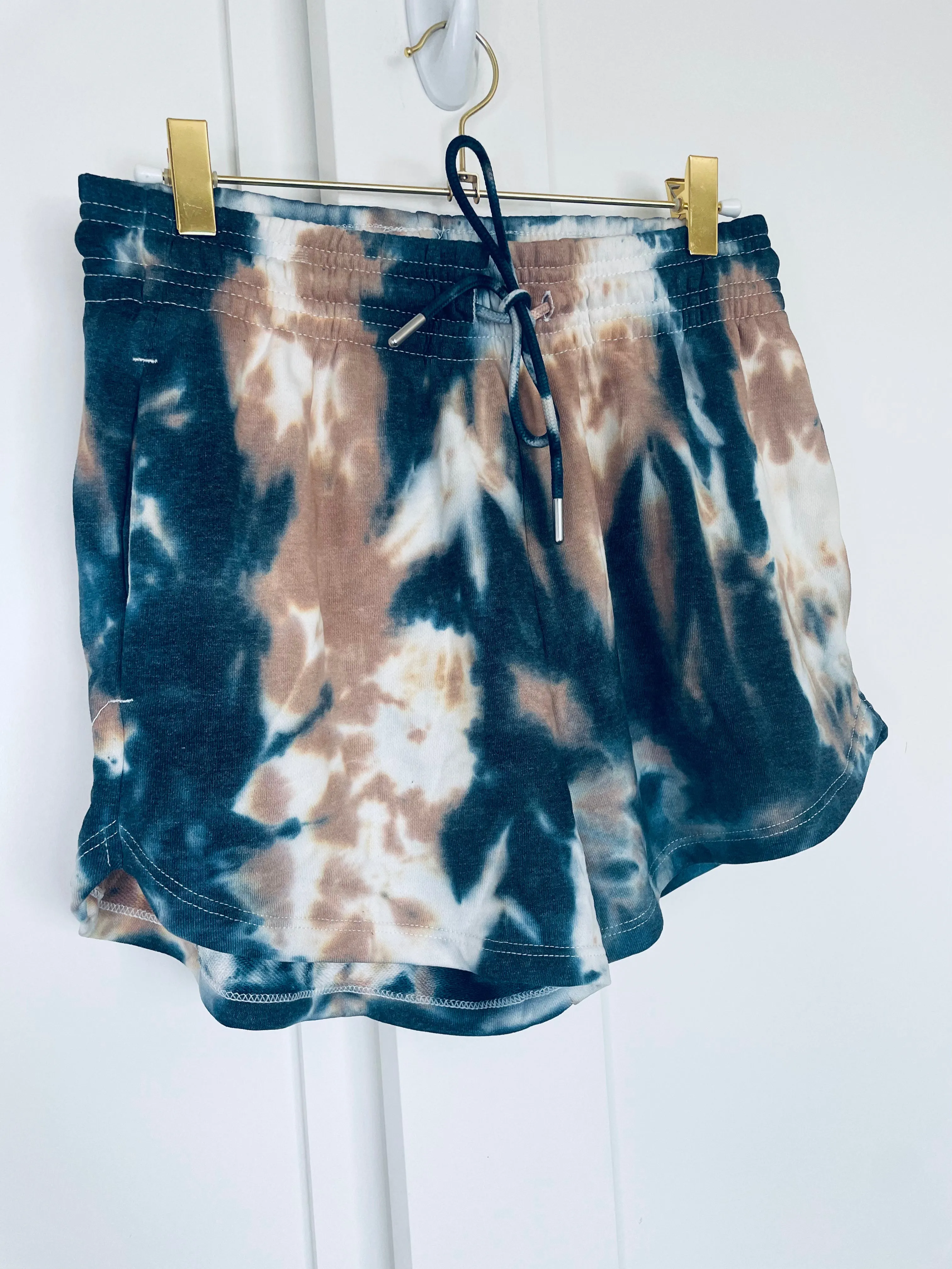 Small Cappuccino Tie Dye Lounge Shorts Small and XL