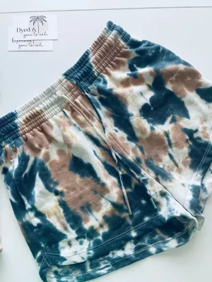 Small Cappuccino Tie Dye Lounge Shorts Small and XL