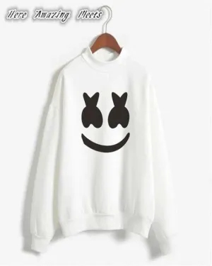 Smile Printed Sweat Shirt For womens