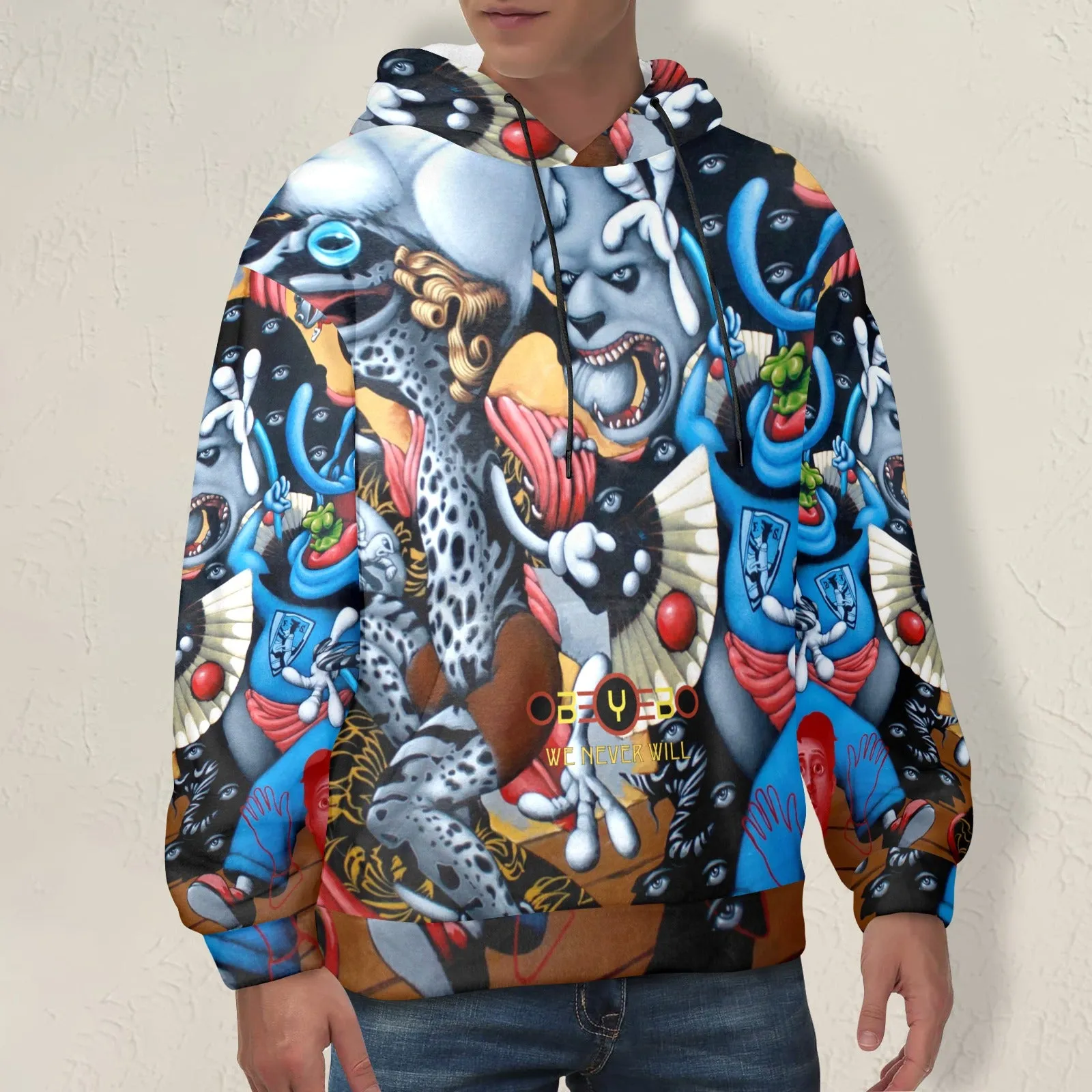 Soy Boy Bad Panda Men's Flannel Hoodie