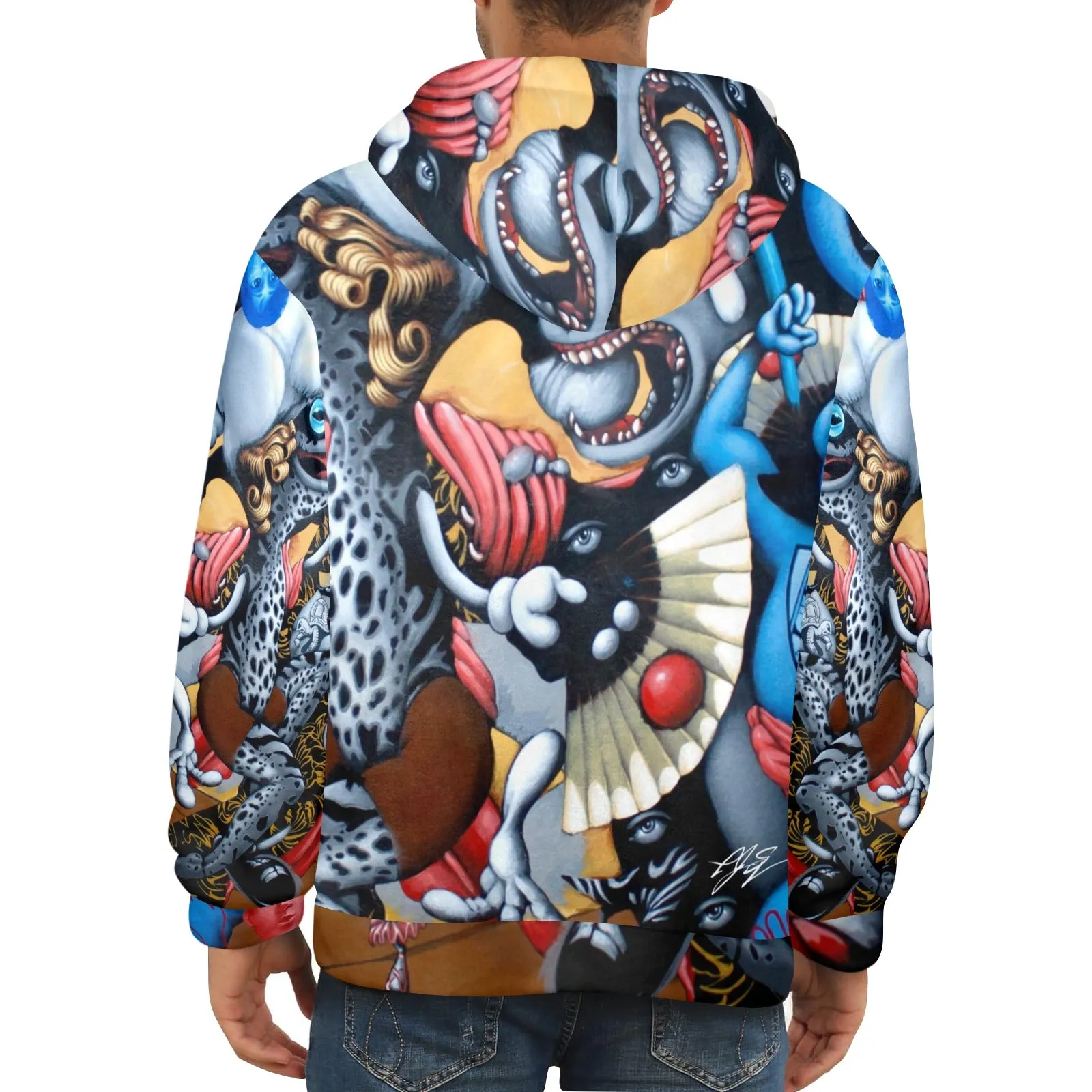 Soy Boy Bad Panda Men's Flannel Hoodie