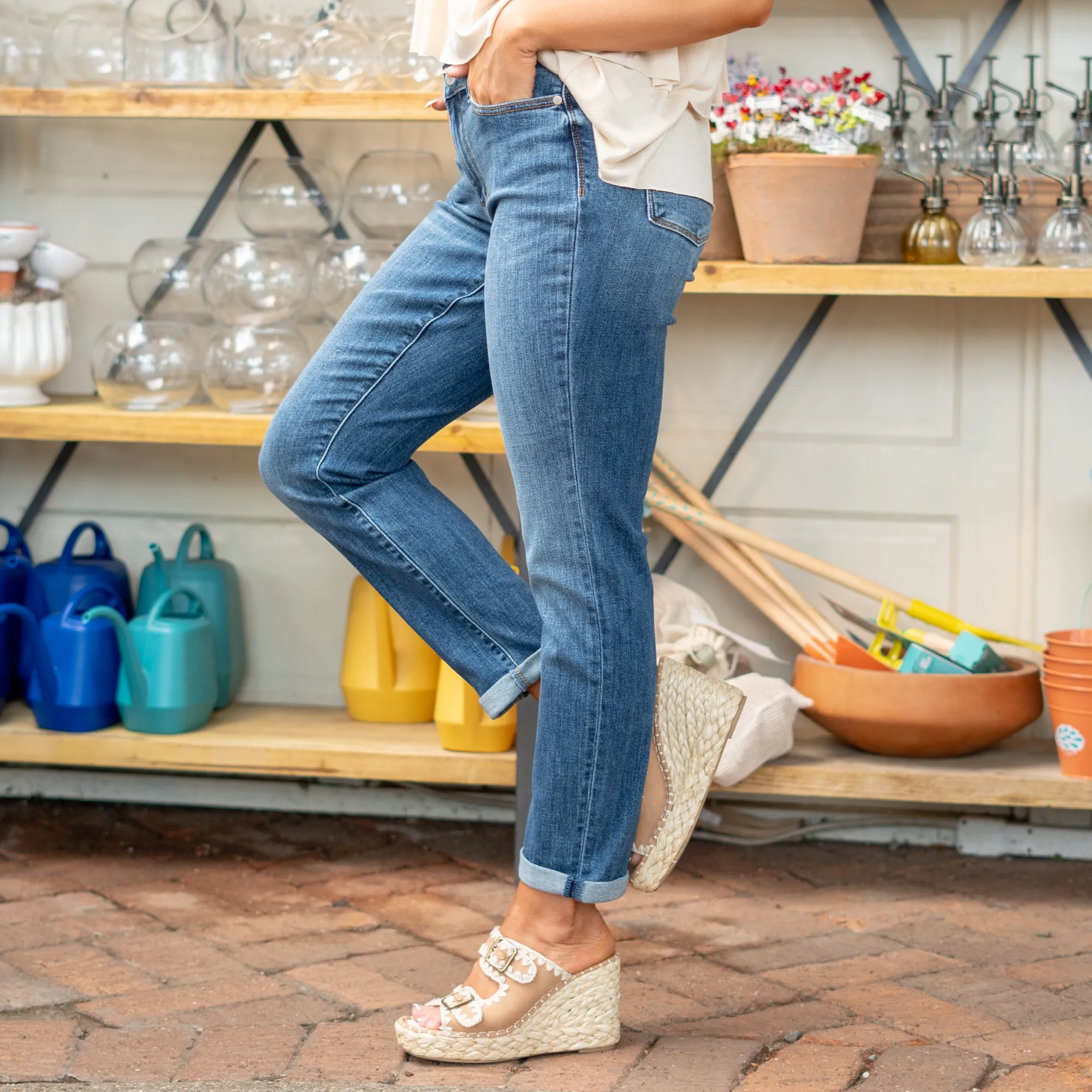 Spring Fling Mid Rise Boyfriend Regular & Plus Sizes