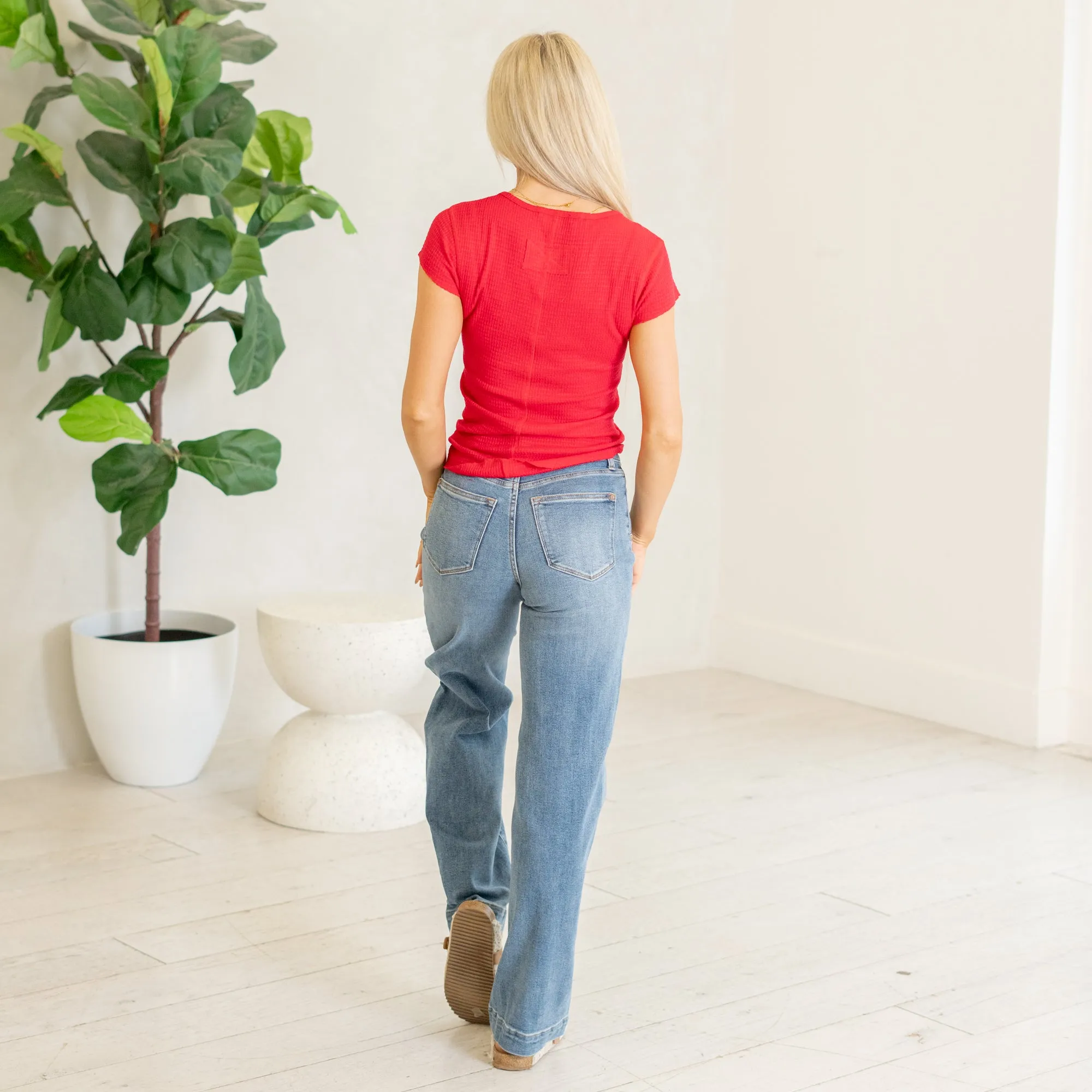 Stars Align High Rise Front Seam Wide Leg Regular & Plus Sizes