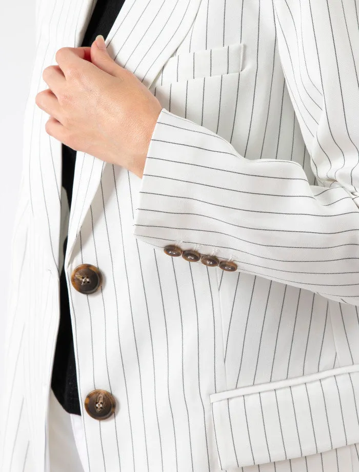 Stella   Gemma Bala Jacket | Black and White Stripe