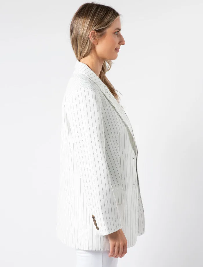Stella   Gemma Bala Jacket | Black and White Stripe