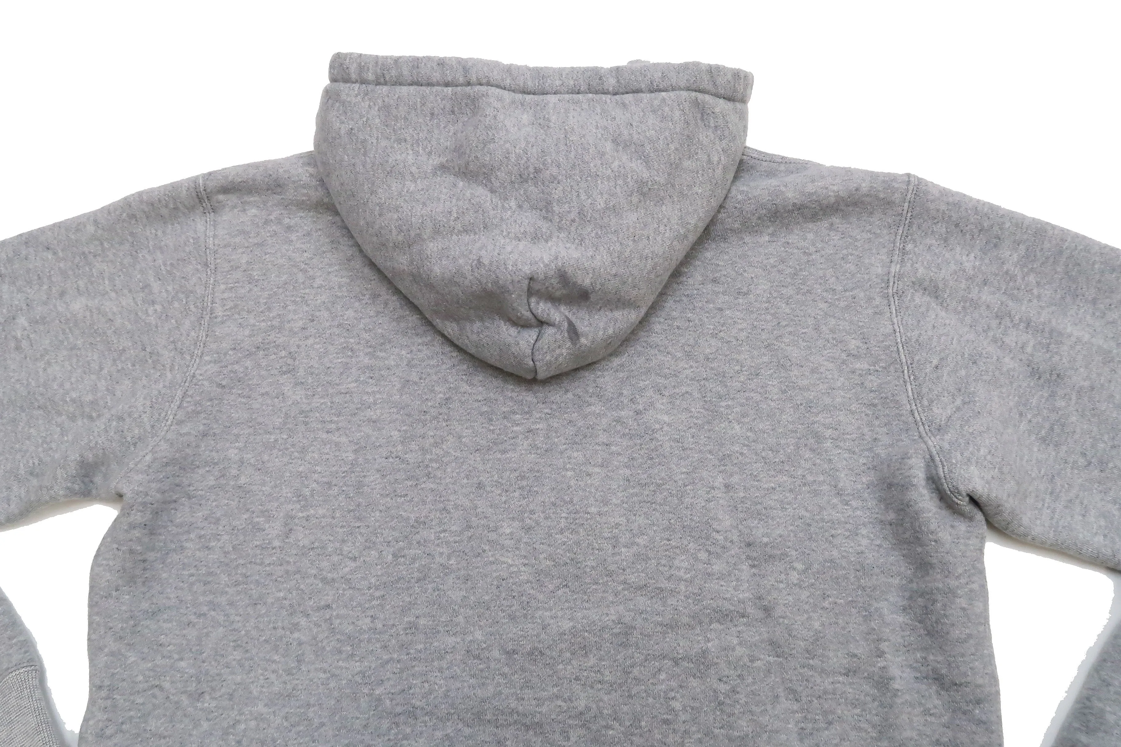 Studio D'artisan Plain Hoodie Men's Solid Zip-Up Hooded Sweatshirt 8087M Heather-Grey
