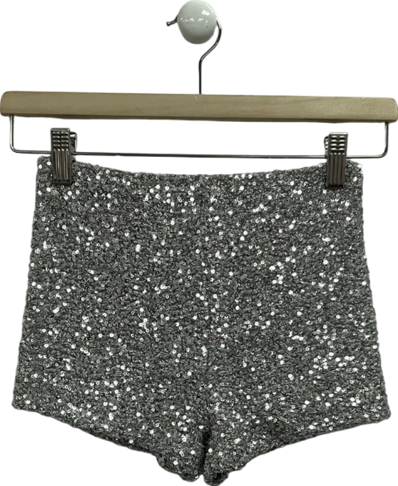 subdued Metallic Sequin Shorts UK XS