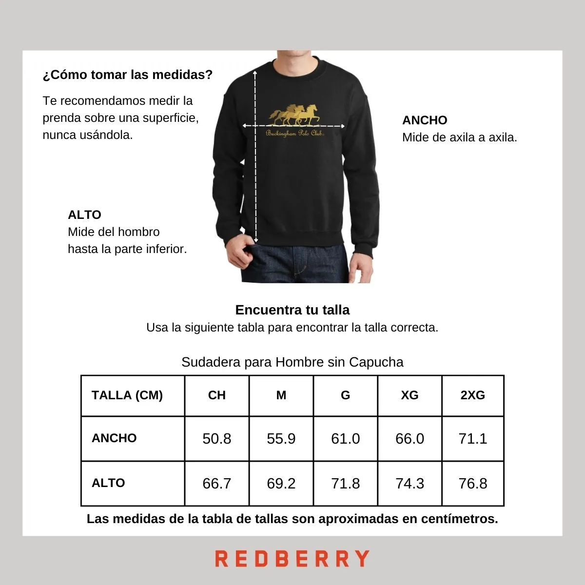 Sudadera Hombre Buckingham Polo Club Caballos