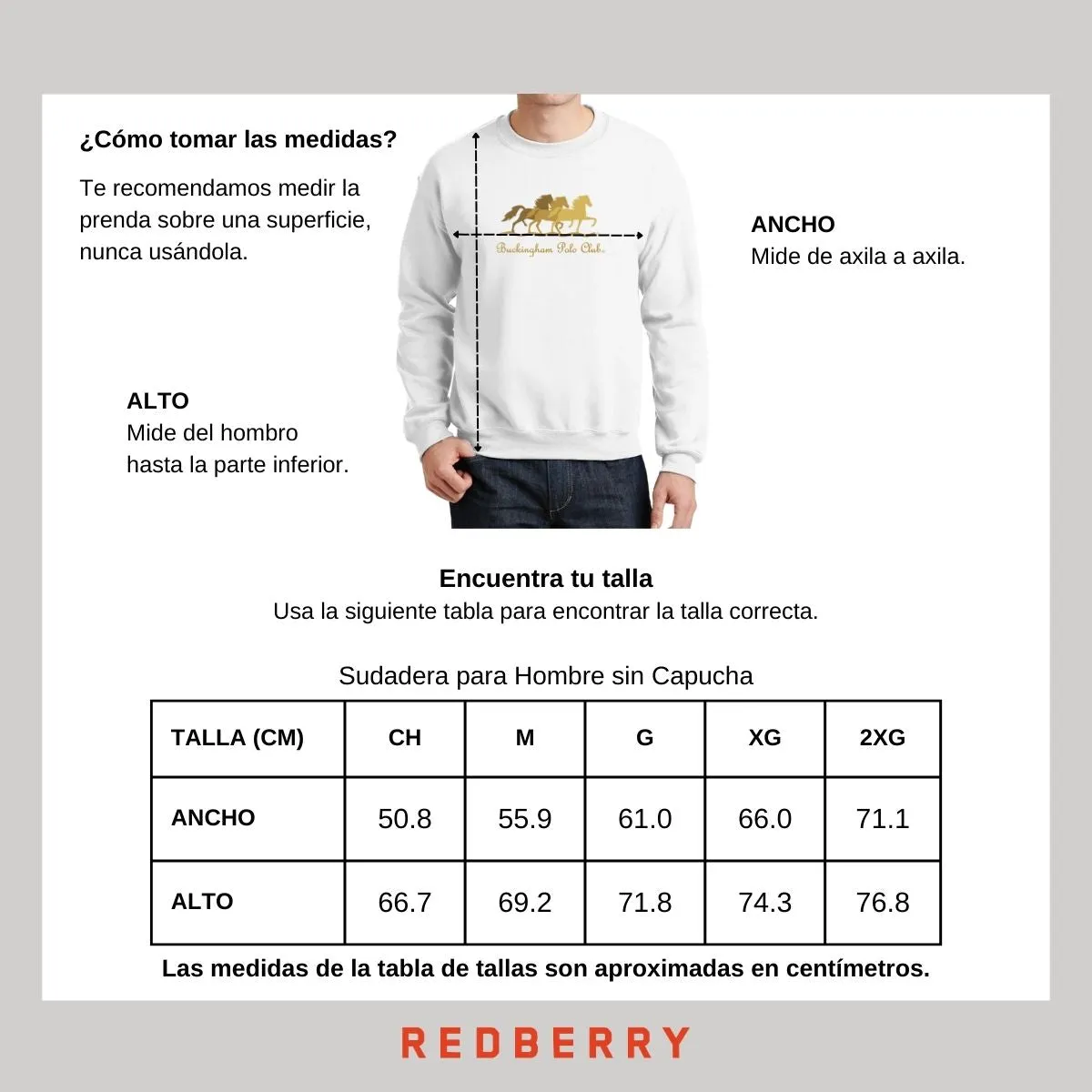 Sudadera Hombre Buckingham Polo Club Caballos
