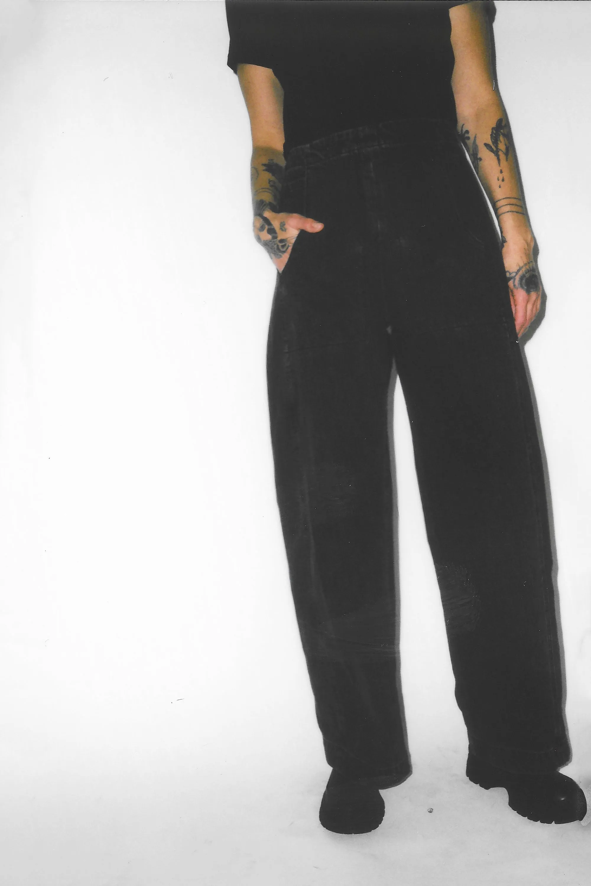 Tany Pant in Washed Black Denim