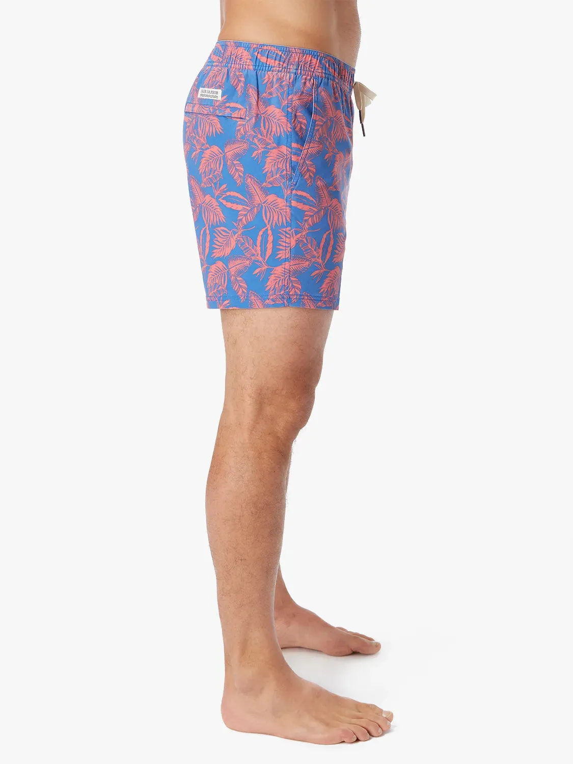 The Bungalow Trunk | Cobalt Neon Leaves