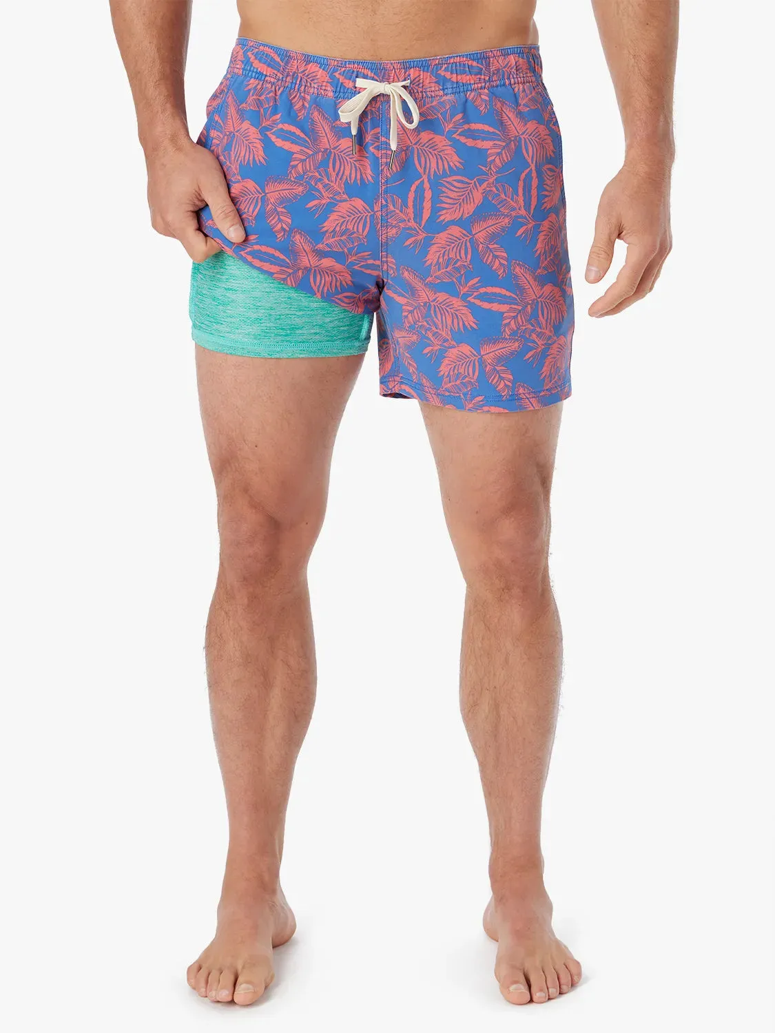 The Bungalow Trunk | Cobalt Neon Leaves