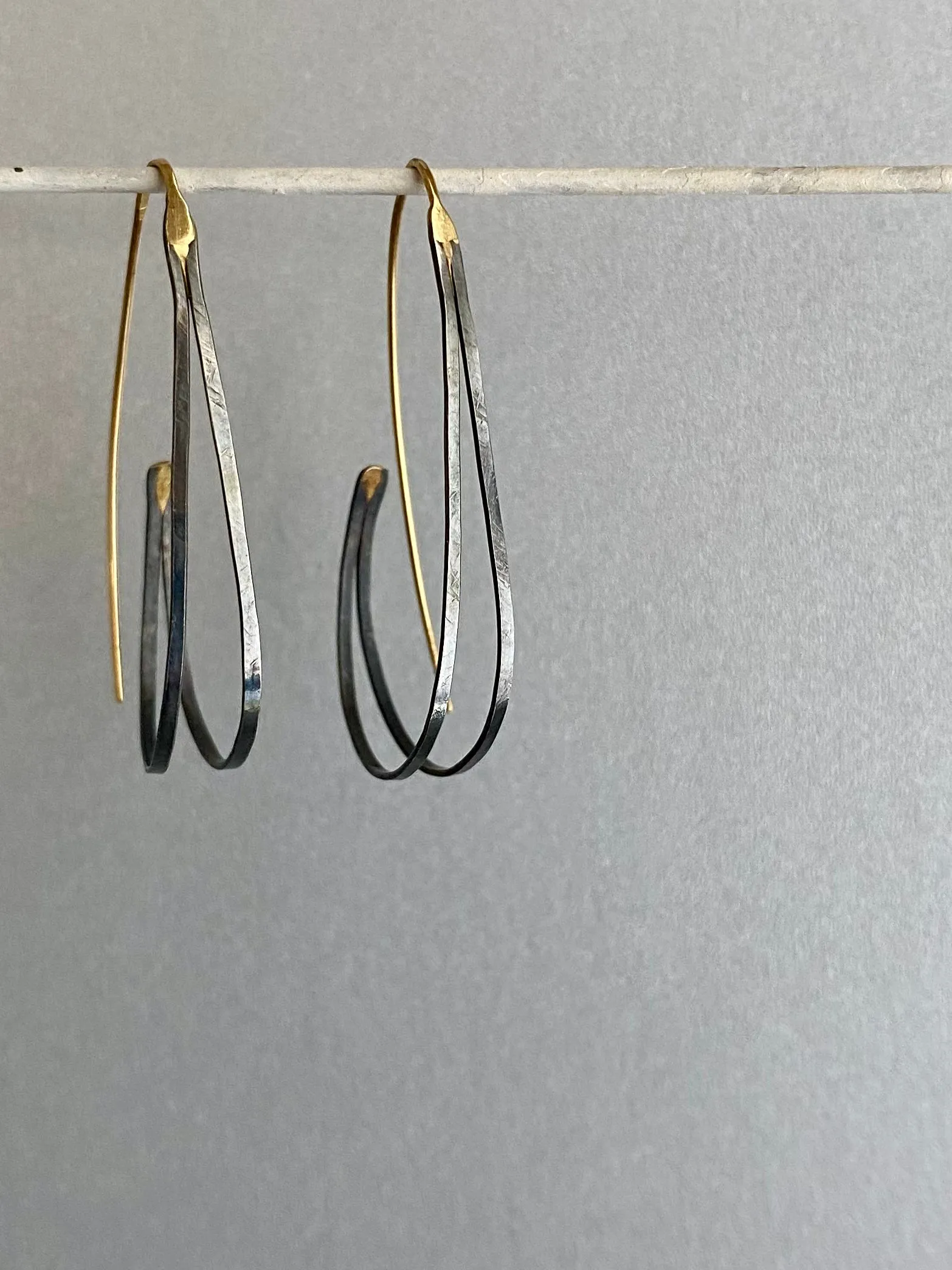 The Large DFH, Oxidized Silver & 18k Gold