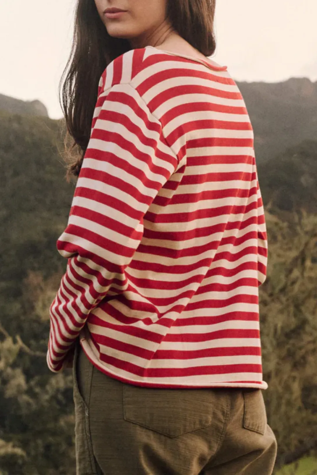 The Sailor Sweater | Maple Stripe