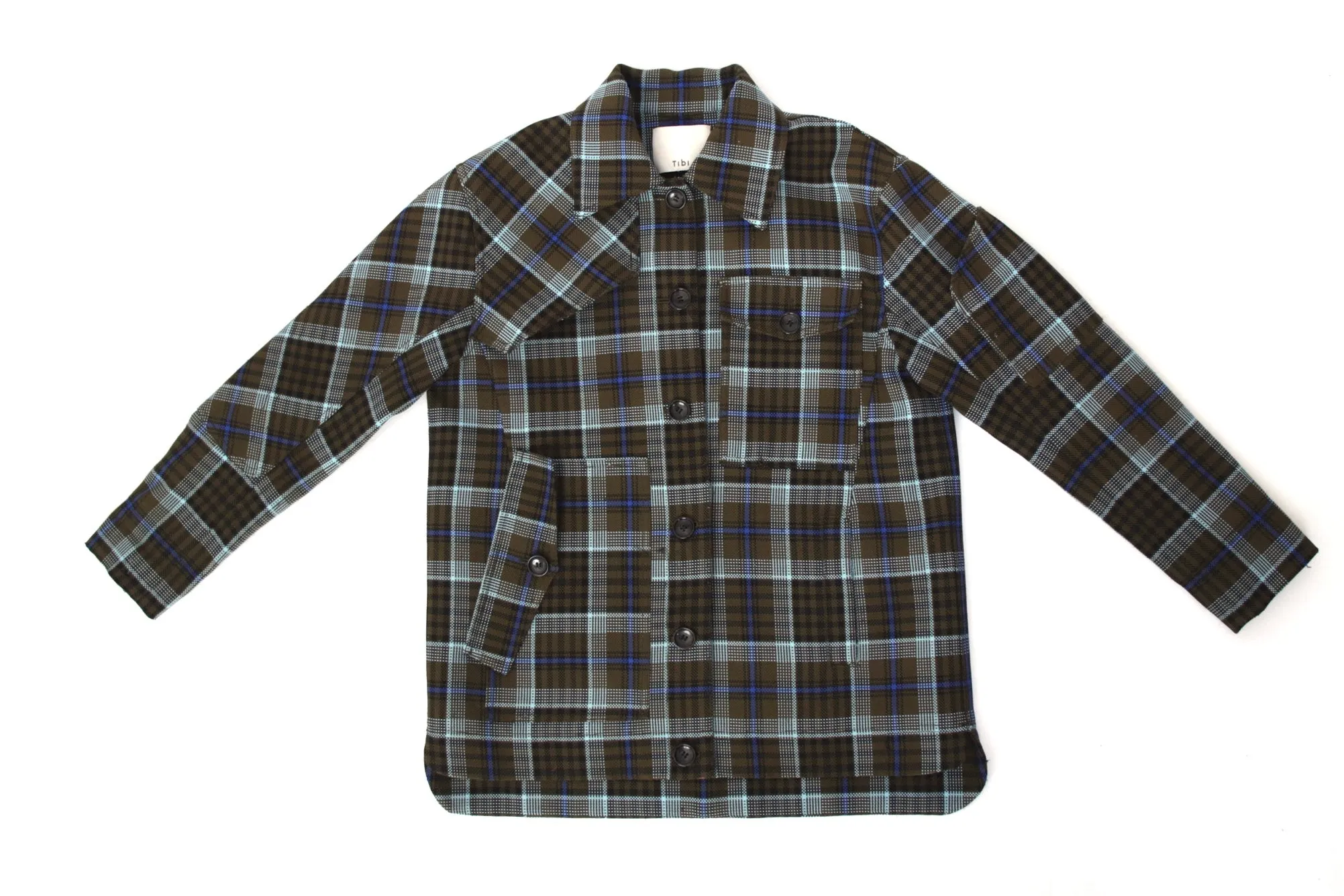 Tibi Plaid Workman Jacket & Short Set