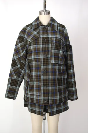 Tibi Plaid Workman Jacket & Short Set