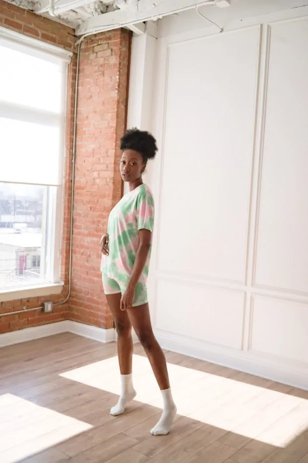 Tie-Dye Tee & Shorts Set